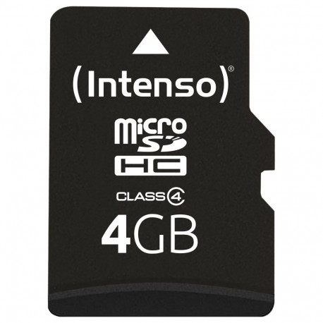 Intenso 4GB MicroHC 21MB/s mälukaart + adapter
