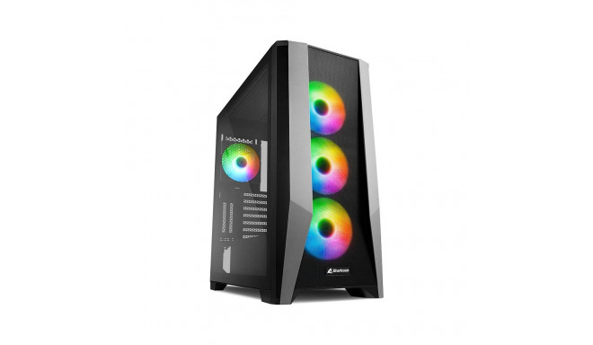 "Midi Sharkoon TG7M RGB Black"