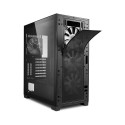 "Midi Sharkoon TG7M RGB Black"
