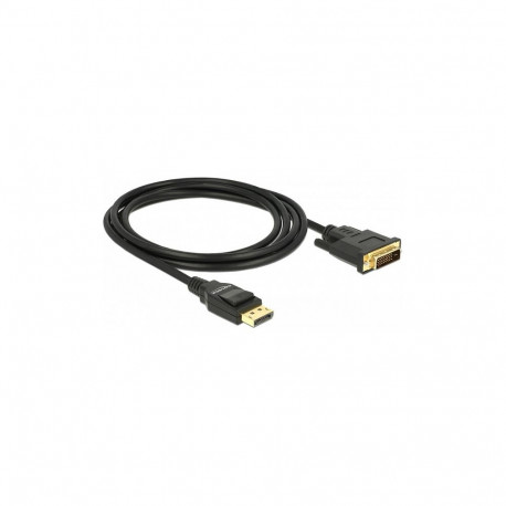 DisplayPort 1.2–DVI 24+1 kaabel, passiivne, 4K 30Hz, 2m, must