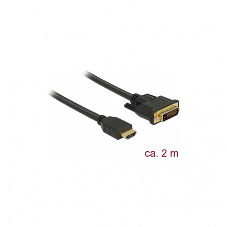 "DELOCK HDMI zu DVI 24+1 Kabel bidirektional 2 m"