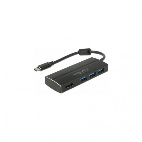 "USB 5 Gbps Adapter USB Type-C™ zu 3 x USB 5 Gbps Typ-A Hub + 1 x HDMI (DP Alt Mode) 4K 30 Hz"
