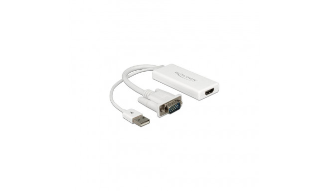 "DELOCK Adapter VGA + Audio zu HDMI mit Kabel"