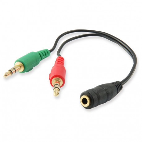 Equip audiokaabli jagaja 3.5mm 2x St/1x Bu