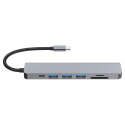 "Equip Dock USB-C->HDMI.3xUSB3.0.SD/TF.100WPD 25cm si"
