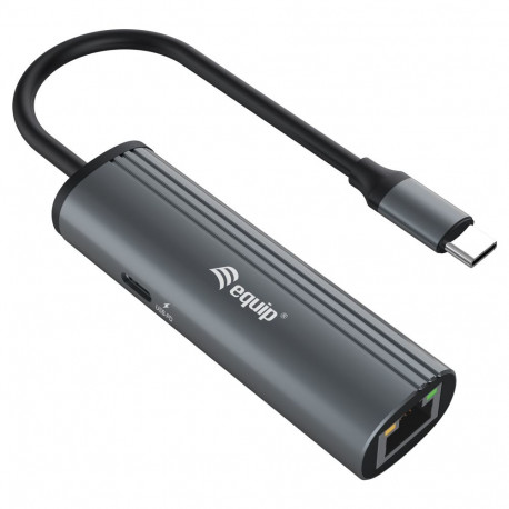 "Equip Dock USB-C->GbE.100WPD3.0 15cm gr"