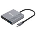 "Equip Dock USB-C->HDMI.USB-A.100WPD 25cm gr"