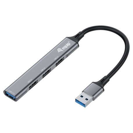 "Equip USB-Hub 4-Port 3.0 ->1x3.0 3x2.0 5Gbps o.Netzteil gr"