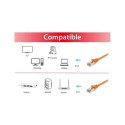 "Equip Patchkabel Cat6 S/FTP 2xRJ45 20.00m orange LSZH Polybeutel"