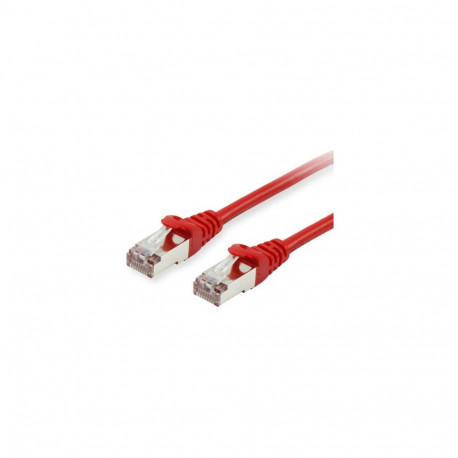 Equip Cat6A S/FTP 2xRJ45 0.15m punane LSZH võrgukaabel kilepakendis