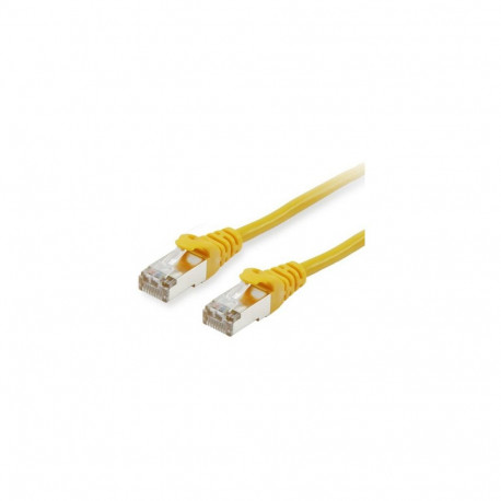 Equip Cat6A S/FTP 2xRJ45 0.15m kollane LSZH patch-kaabel kilekotis