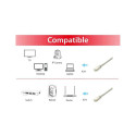 "Equip Patchkabel Cat6A S/FTP 2xRJ45 20.00m grau Plat.LSZH Polybeutel"