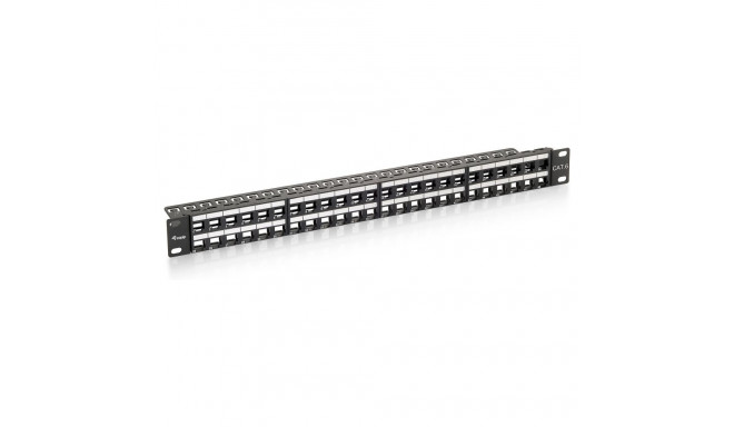 Equip 48x Cat6 19" UTP 1HE Keystone must patšpaneel