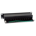 "Equip Patchpanel 12x RJ45 Cat6A 10"" FTP 1HE Premium schwarz"