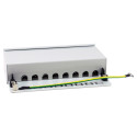 "Equip Patchpanel 8x RJ45 Cat6A FTP 1HE Keystone Montage gr"