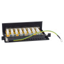 "Equip Patchpanel 8x RJ45 Cat6A FTP 1HE Premium schwarz"