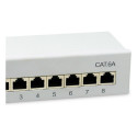"Equip Patchpanel 8x RJ45 Cat6A FTP 1HE Keystone Montage gr"