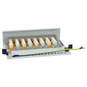 "Equip Patchpanel 8x RJ45 Cat6A FTP 1HE Keystone Montage gr"