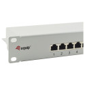 "Equip Patchpanel 16x RJ45 Cat6 19"" FTP 1HE ISO/IEC hellgrau"