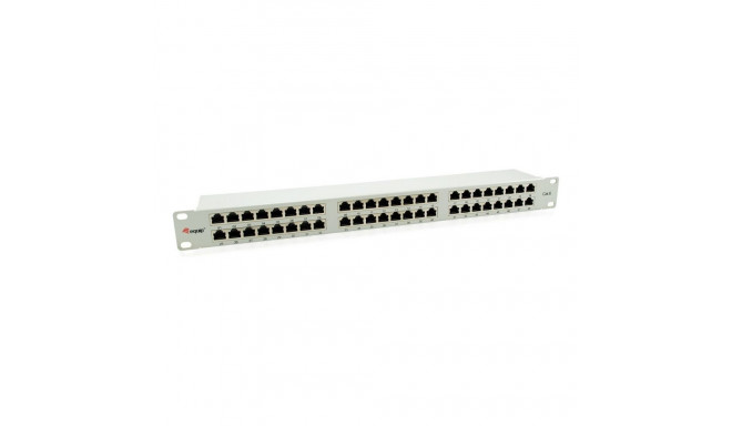 Equip kommutaatorpaneel 48x RJ45 Cat6 19" FTP 1HE ISO/IEC helehall
