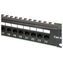 "Equip Patchpanel 24x Cat6 19"" UTP 1HE Keystone Montage sw"