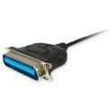"Equip Adapter USB-A -> Parallel EPP.ECP.bidi St/St 1.50m sw Polybeutel"
