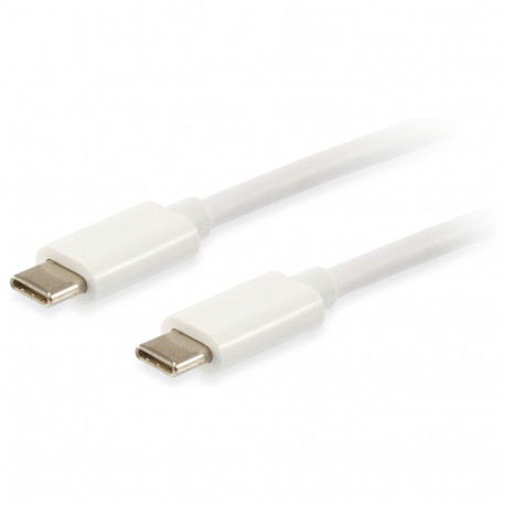 Equip kaabel USB-C 3.2 -> C Plat. St/St 2.00m 3A 4K/60Hz valge kilekott