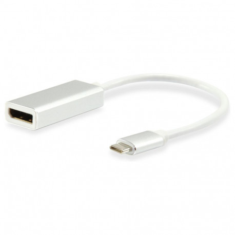 Equip adapter USB-C -> DisplayPort 4K60Hz 0.15m hõbedane