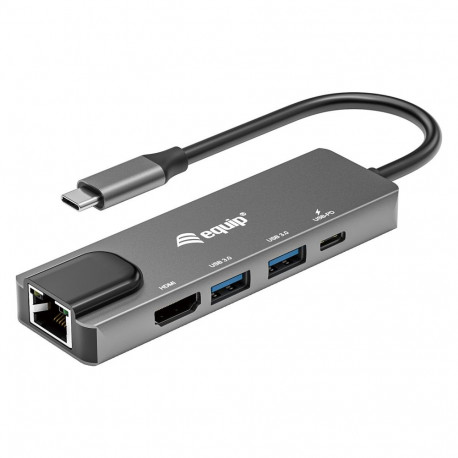 "Equip Dock USB-C->HDMI.2xUSB3.0.GbE.100WPD 25cm si"