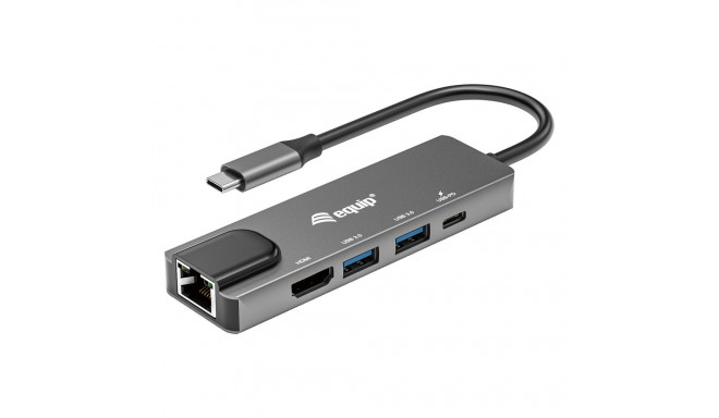 "Equip Dock USB-C->HDMI.2xUSB3.0.GbE.100WPD 25cm si"