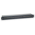 "Equip Patchpanel 24x RJ45 Cat6 19"" FTP 1HE Premium schwarz"