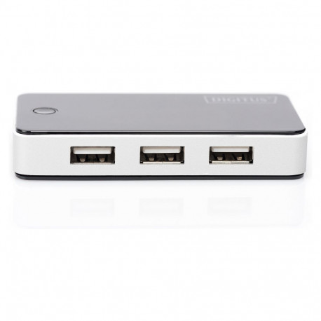 "DIGITUS USB-Hub 7-Port 2.0->7xA2.0 m.Netzteil schwarz"
