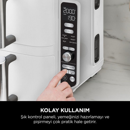 Ninja SL400EUWH Double Stack XL 9,5L valge kuumaõhufritüür