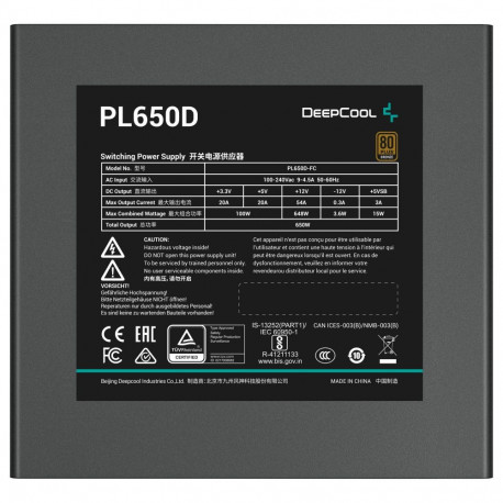 "650W DeepCool PL650-D"