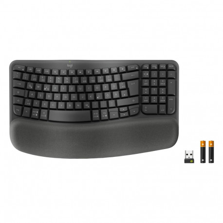 "Logitech Wave Keys Bluetooth Black QWERTZ DE"