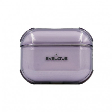 Evelatus Apple AirPods Pro 2 TPU Protective Case Transparent Purple