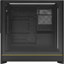 Montech HS01, tower case black, tempered glass