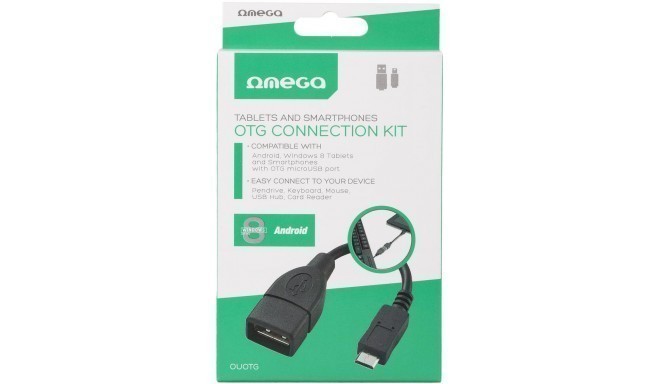 Omega kaabel microUSB - USB OTG 0,15m (OUOTG)