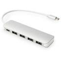 Digitus USB Type-C 4-port hub (USB 3.0) + PD (silver)