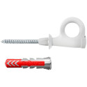 Fischer EasyHook Loop DuoPower 8x40 (white, 25 pieces, with EasyHook eyelet)