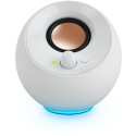 Creative Pebble SE, PC speakers (white, Bluetooth 5.3, USB-C, jack, RGB)