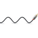goobay Plus stereo RCA cable (black/silver, 5 meters)