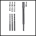 Einhell hammer drill TC-RH 620 4F Kit (black/red, 620 watts, E-Box Basic, incl. drill and chisel)