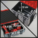 Einhell E-Case Tower system case, tool trolley (black/red, 1x E-Case L, 2x E-Case S)