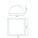 Coleman Pavilion Event Shelter, 3 x 3m (light grey/grey)