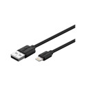 goobay Lightning - USB charging and synchronization cable (black, 1 meter)