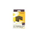 DeLOCK mounting frame 4x 2.5" to 3.5" black