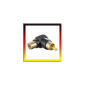 goobay Cinch angle adapter black