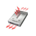 adapter 2,5" > 3,5" MB982IP-1S-1, hõbedane