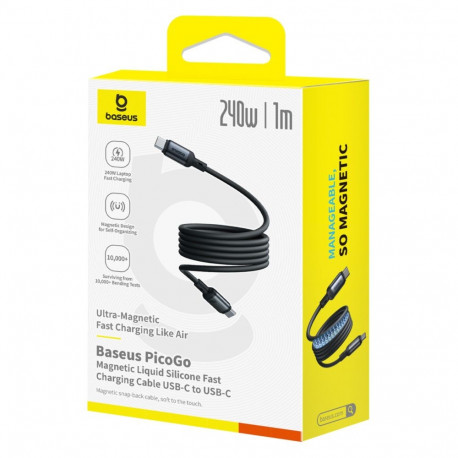 USB-C to USB-C Cable Baseus PicoGo, 240W, 1m, Black P10376800121-00